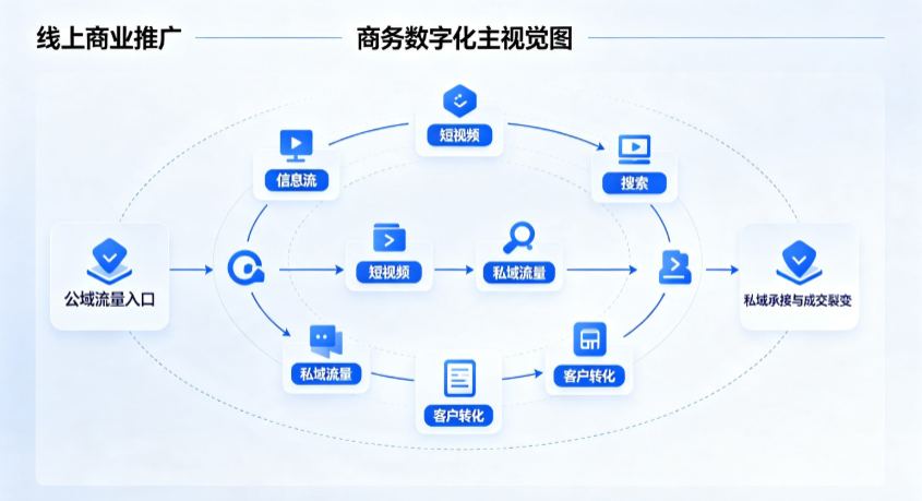 井陉县线上商业推广怎么做？全域流量闭环搭建与低成本转化实战指南